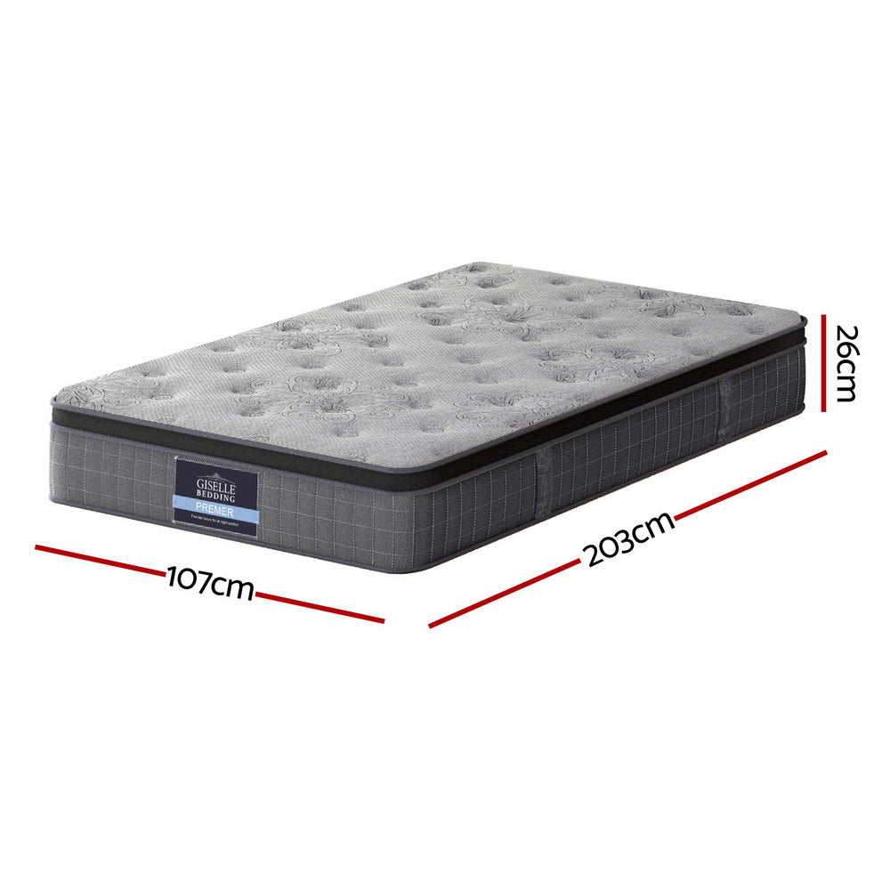 Drift Euro Top Mattress – White – King Single