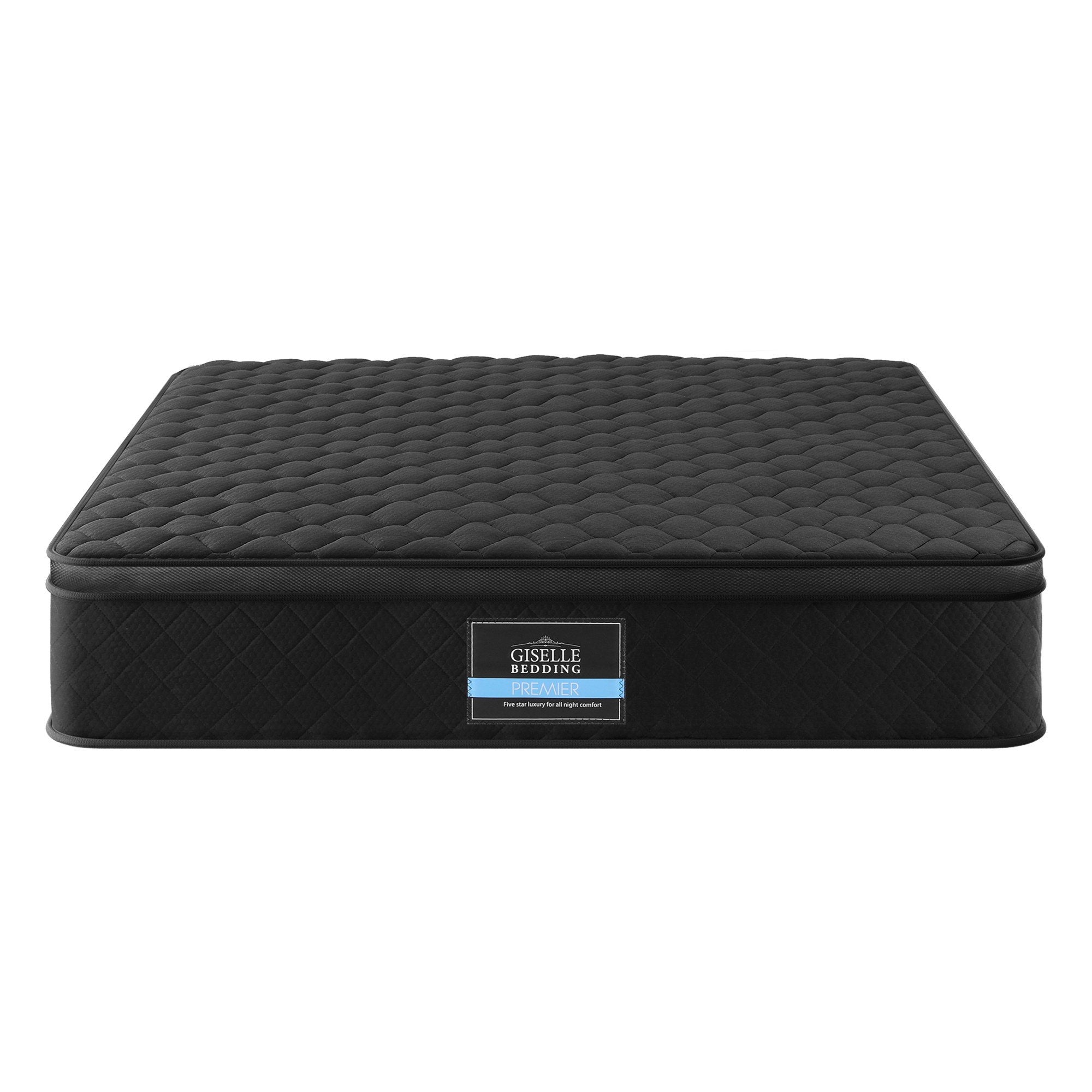Atlas Mattress 34cm Euro Top 5-Zone Pocket Spring Black – Double