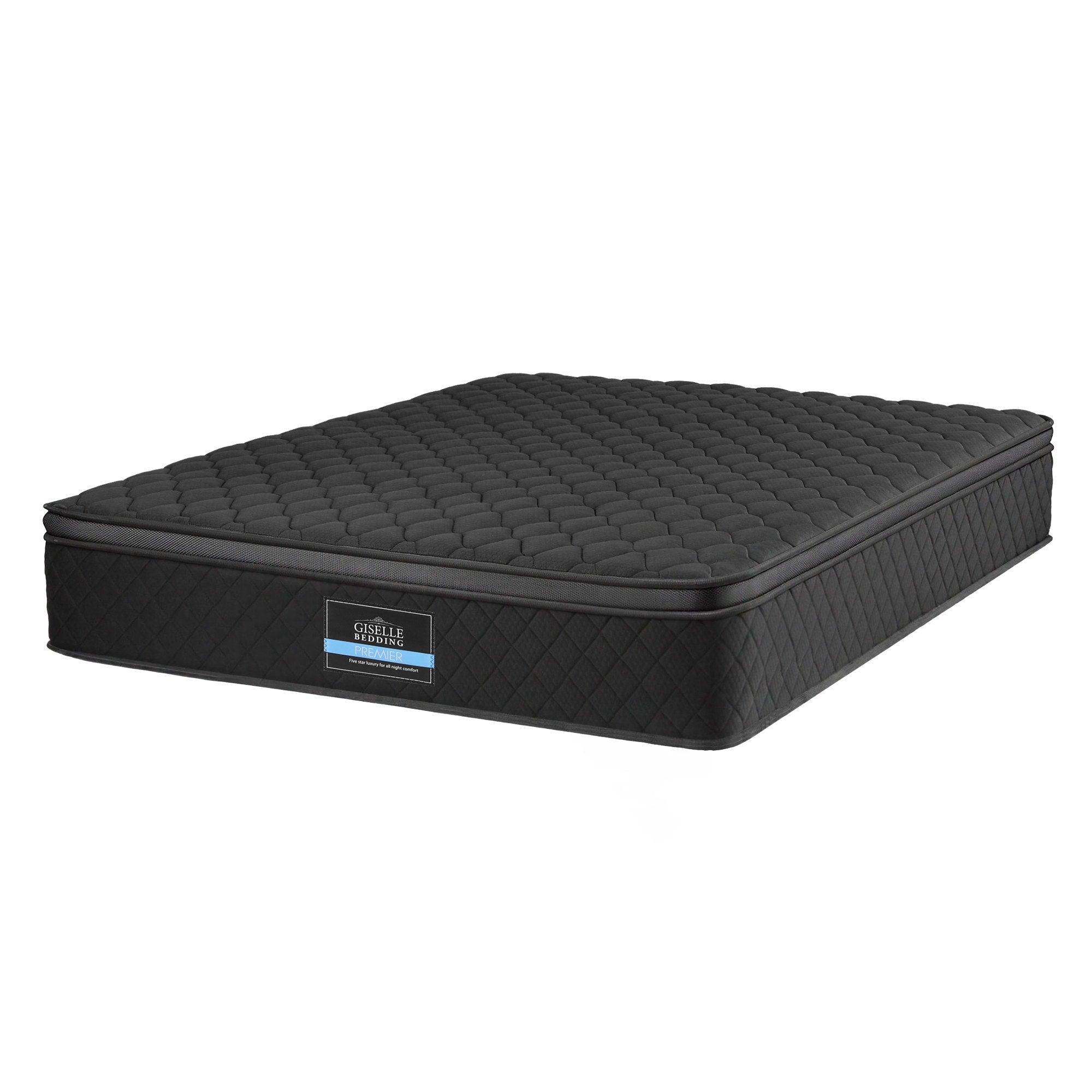 Atlas Mattress 34cm Euro Top 5-Zone Pocket Spring Black – King