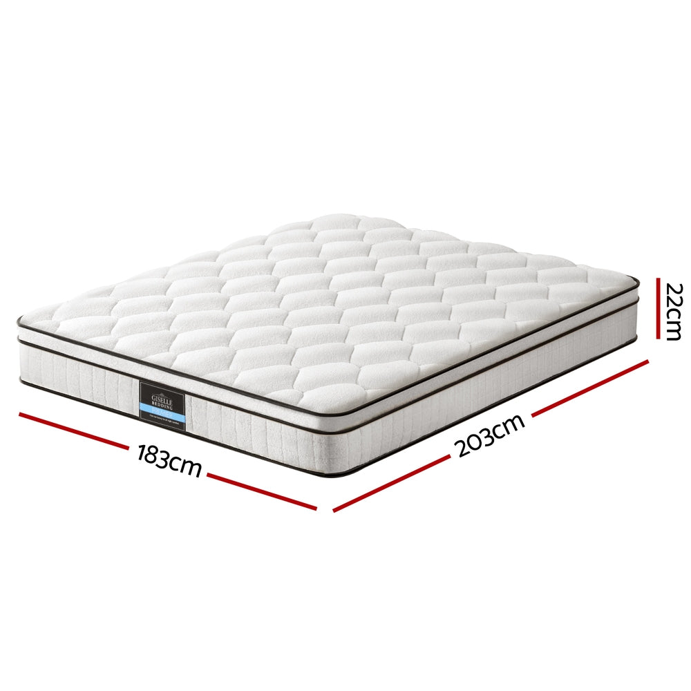 Ravenna Euro Top Mattress – White – King