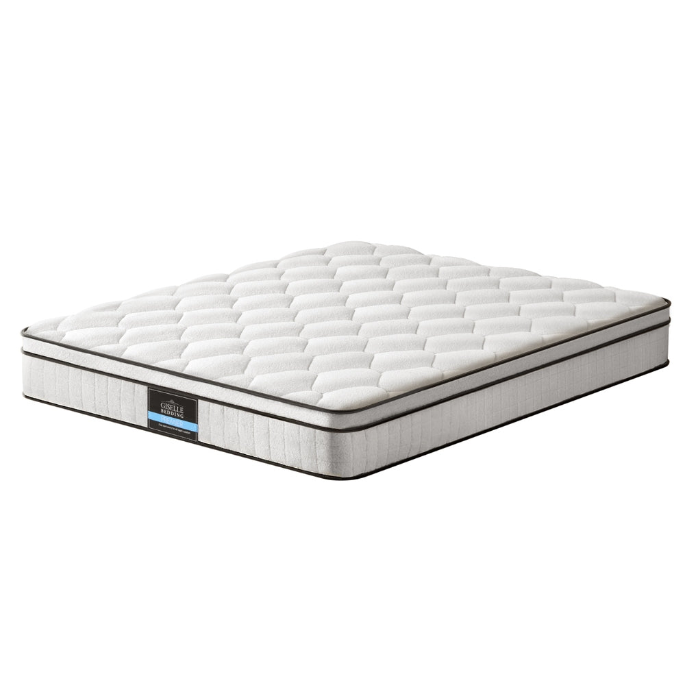 Elysium Medium Firm Euro Top Mattress – White – Queen