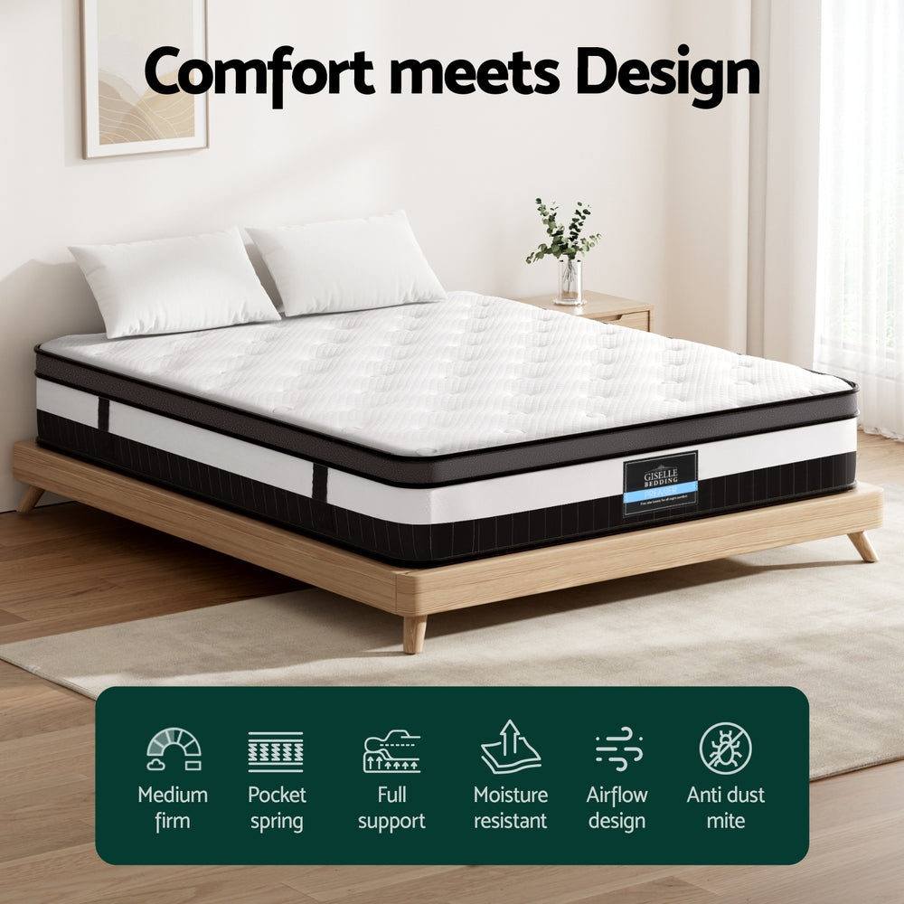 Nightsky Euro Top Mattress – White – Queen
