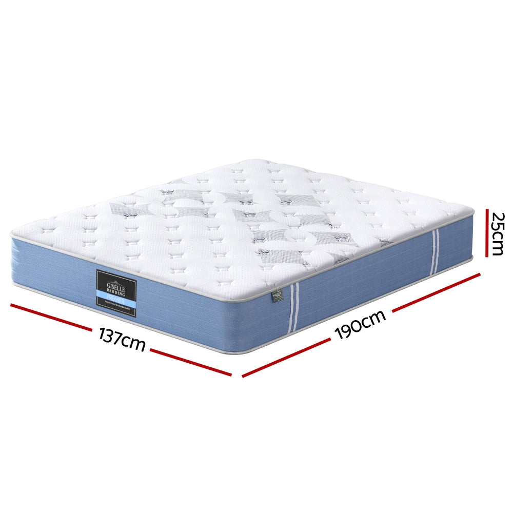 VelvetRest Euro Top Mattress – White – Double