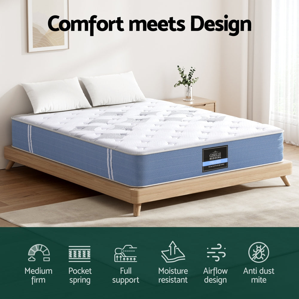 DeepSleep Euro Top Mattress – White – King