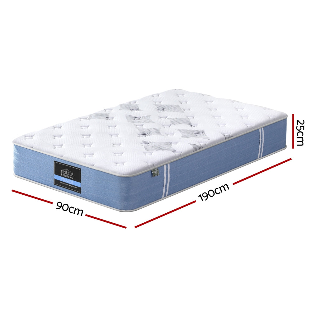 Nightfall Euro Top Mattress – White – Single