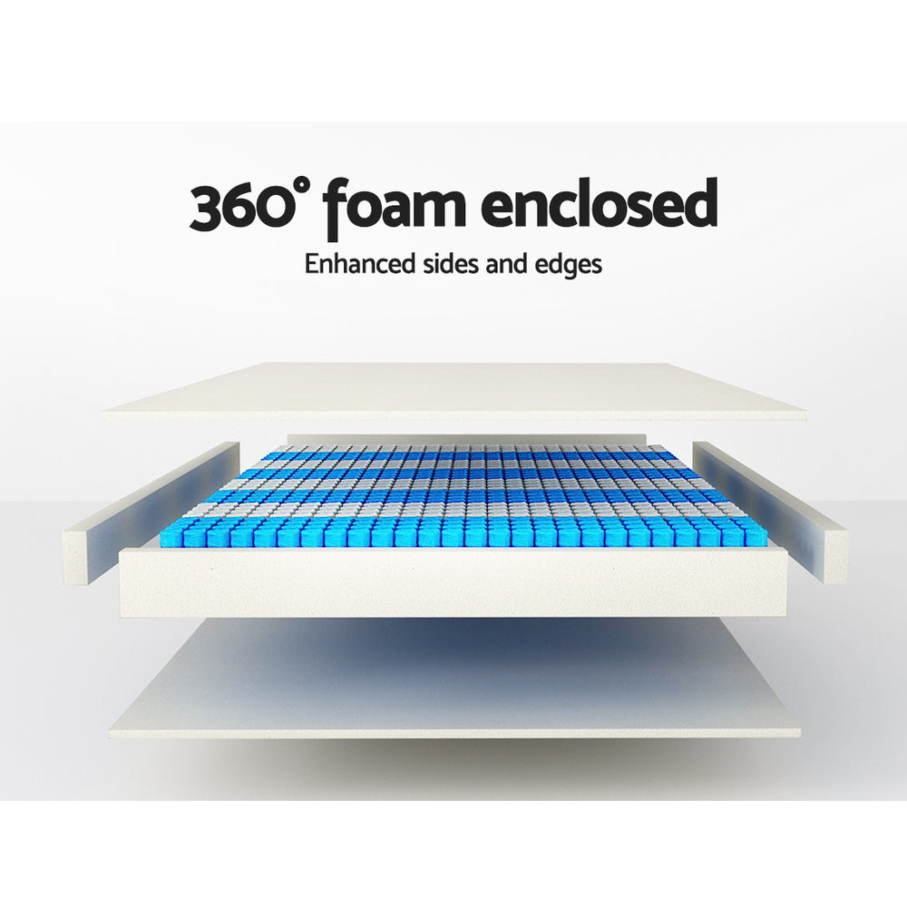 Kairo Dual Euro Top Bamboo Cover Mattress – Beige – King