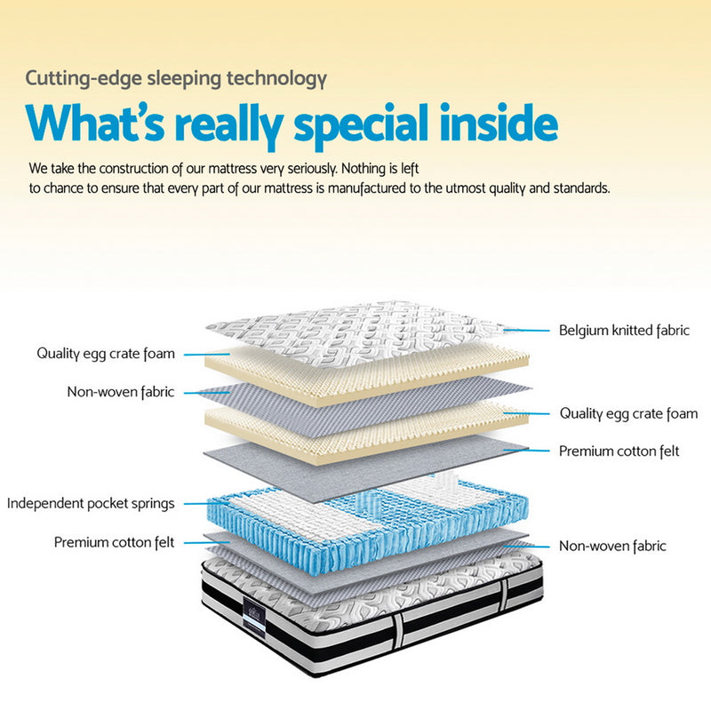 KING Size - Super Firm King Mattress - 24cm