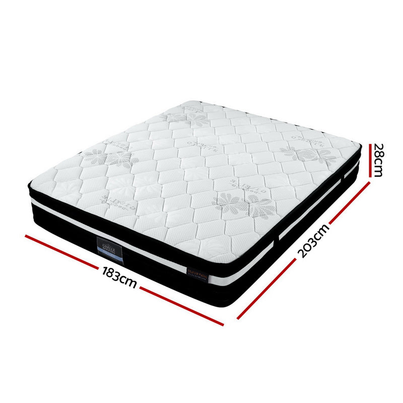 KING Size - Super Firm Euro Top Mattress - 28cm