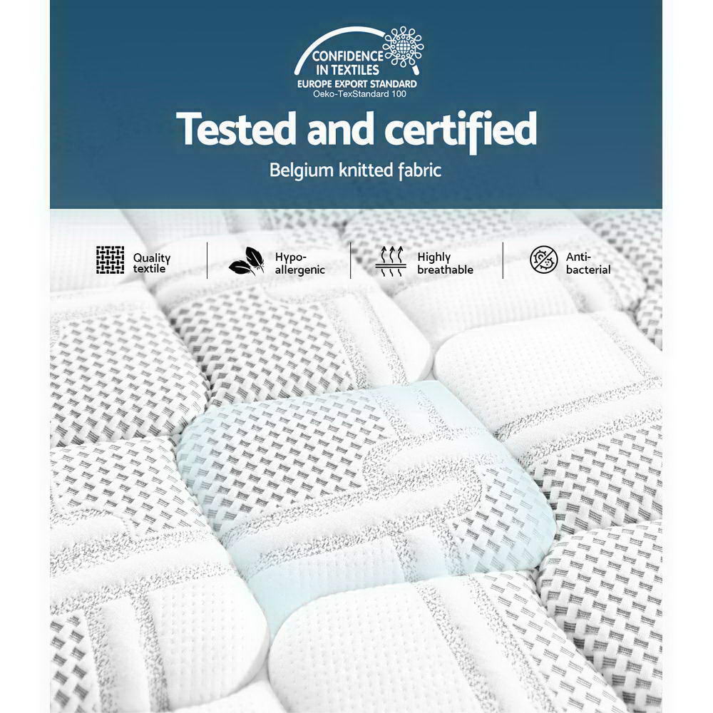 Luna Cool Gel Memory Foam Mattress – White – King