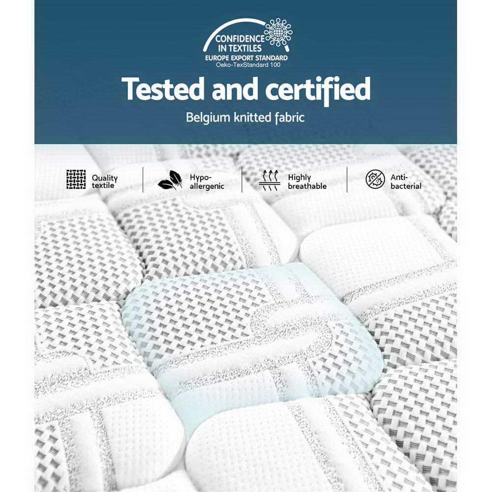 Luna Cool Gel Memory Foam Mattress – White – Queen