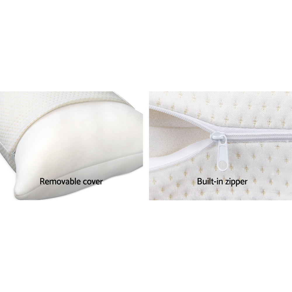 Sera Memory Foam Pillows – White – Twin Pack