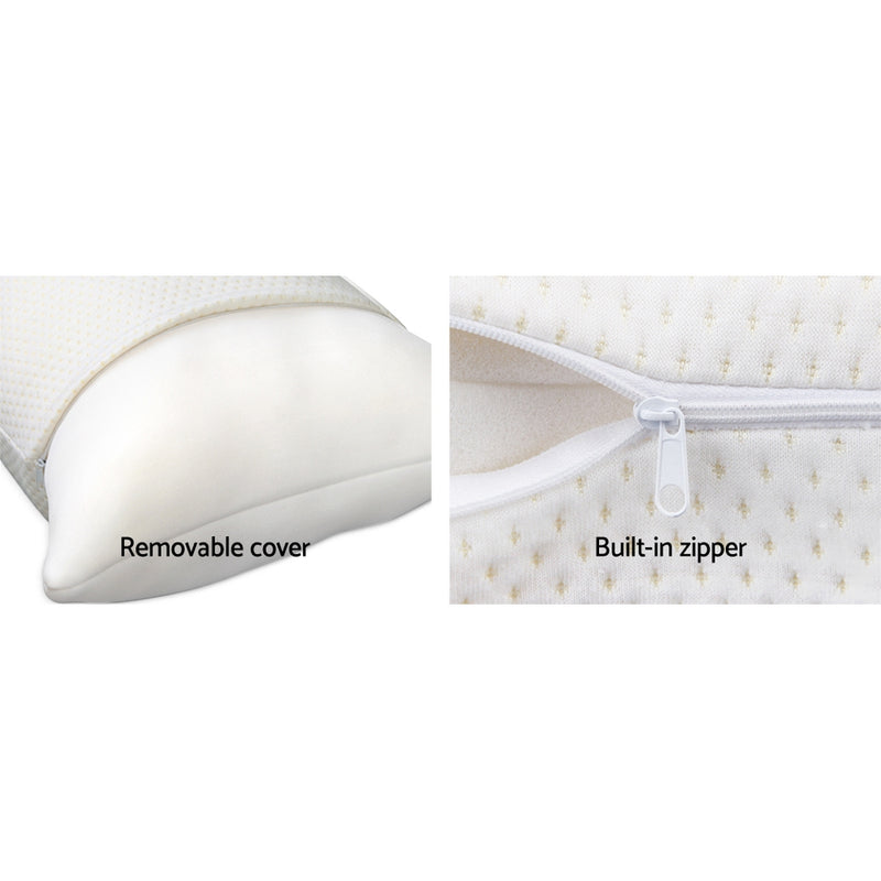 Memory Foam Pillow - 19cm Thick - Twin Pack