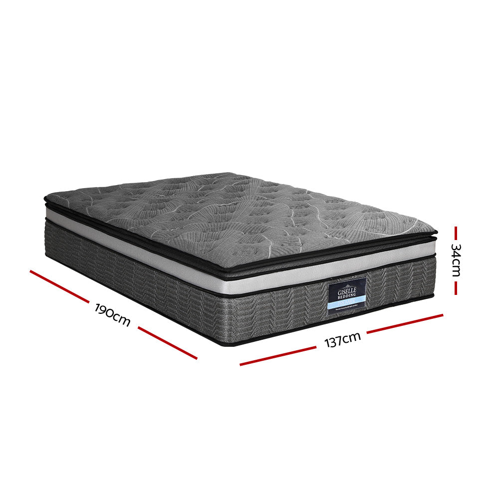 Cascade Pocket Spring Mattress – White – Double