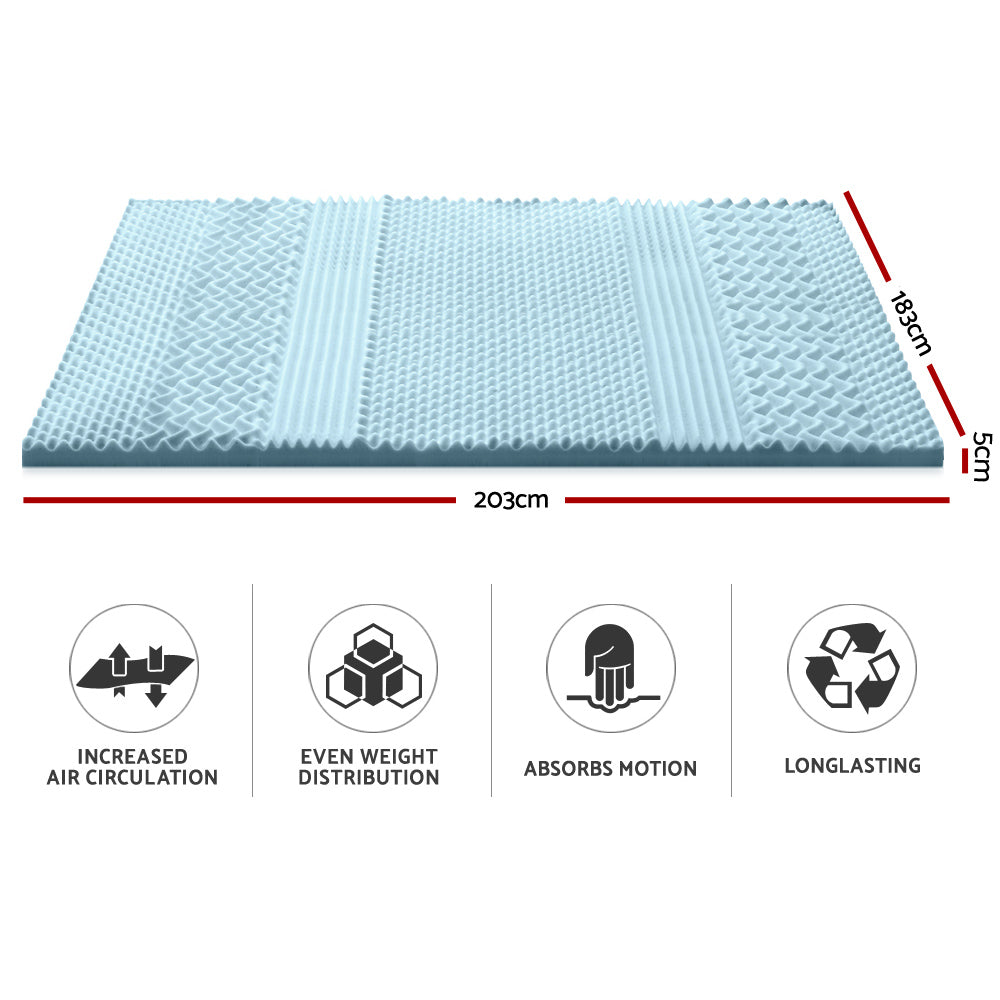 Nocturne Gel Memory Foam Mattress – White – King