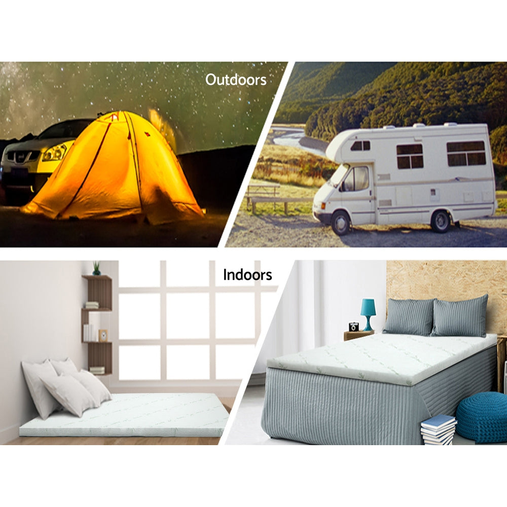 EverSleep Gel Memory Foam Mattress Topper – White – Double