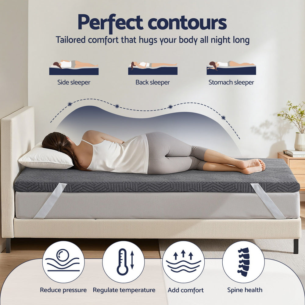 Hadley Gel Foam Mattress – White – Single