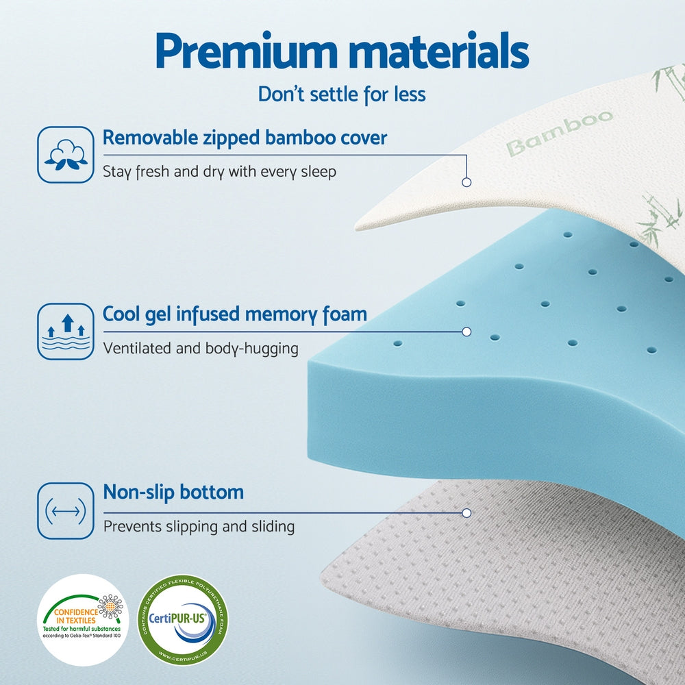 Pillowcloud Gel Foam Mattress – King