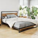 DOUBLE Size - Metal & Wood Bed Frame