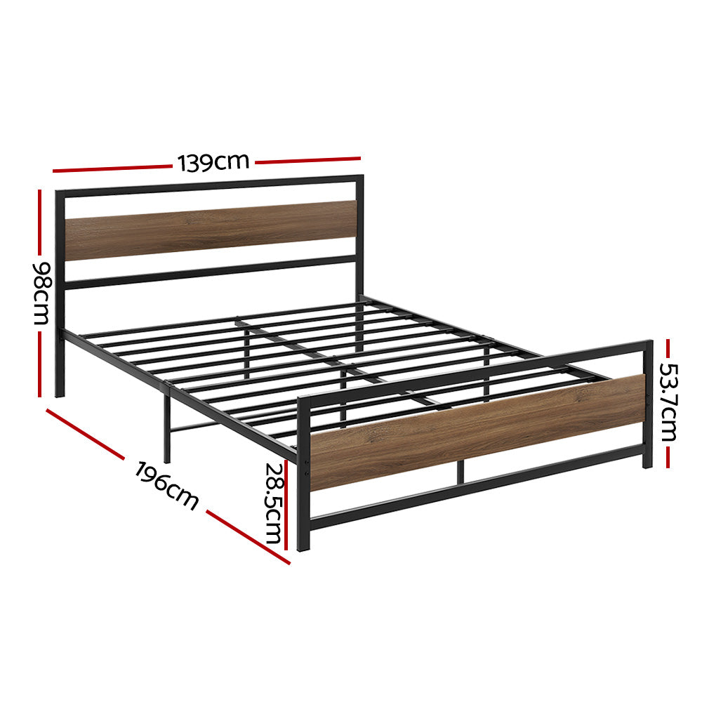 Carter Bed Head – Black – Double