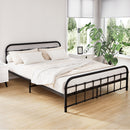 QUEEN Size - Metal Frame - Black