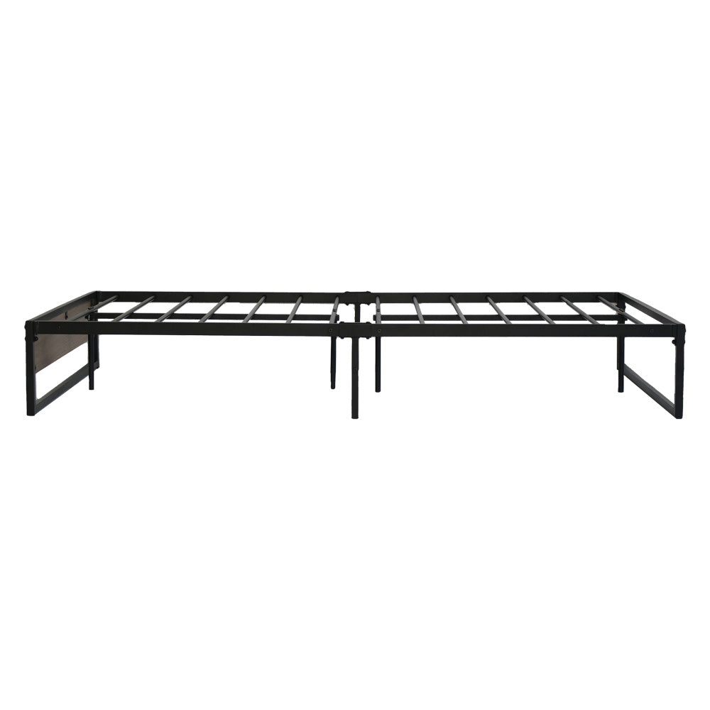 Oslo Metal Bed Frame – Black – King Single