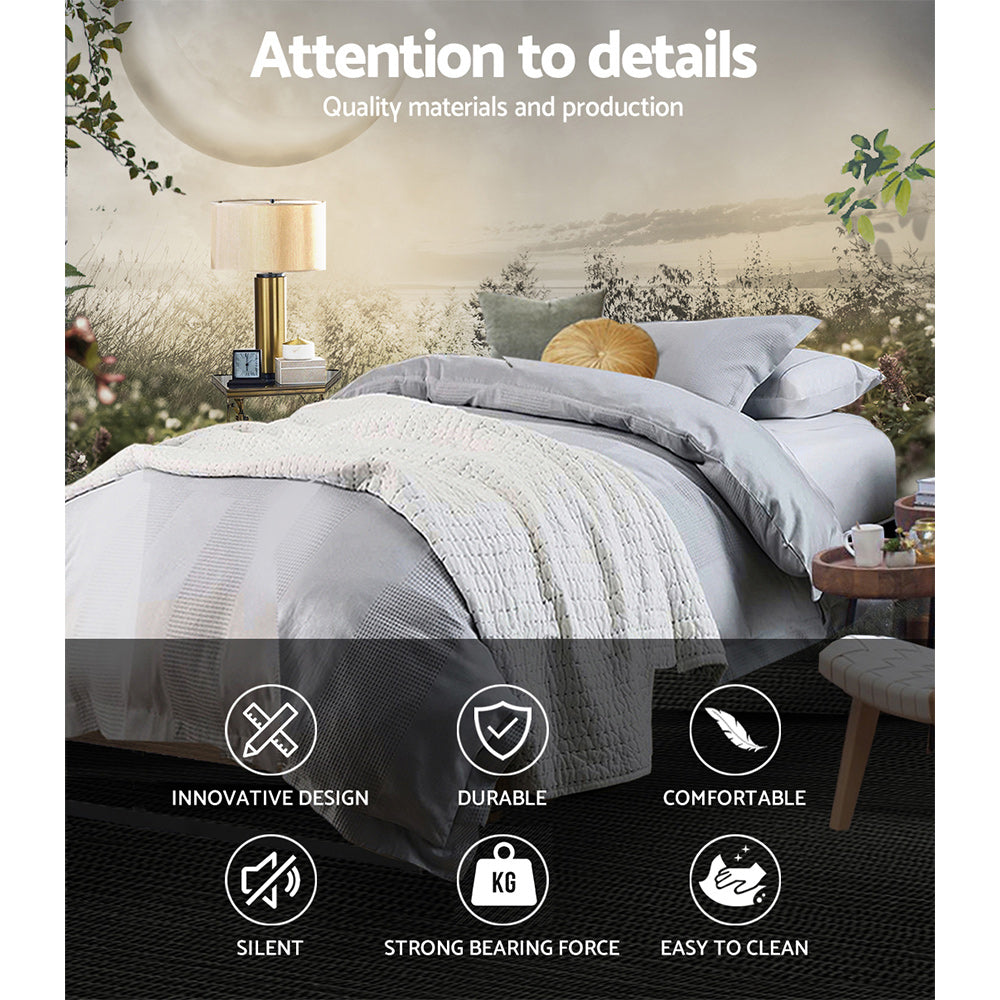 Oslo Metal Bed Frame – Black – Single