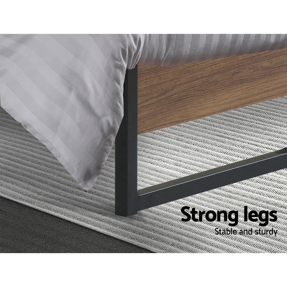 Oslo Metal Bed Frame – Black – Single