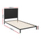 KING SINGLE Size - Industrial Style Bed Frame