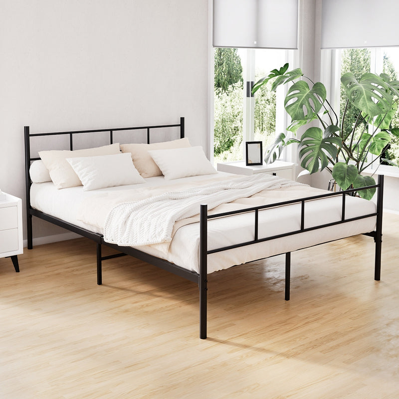 DOUBLE Size - Powder Coated Metal Bed Frame