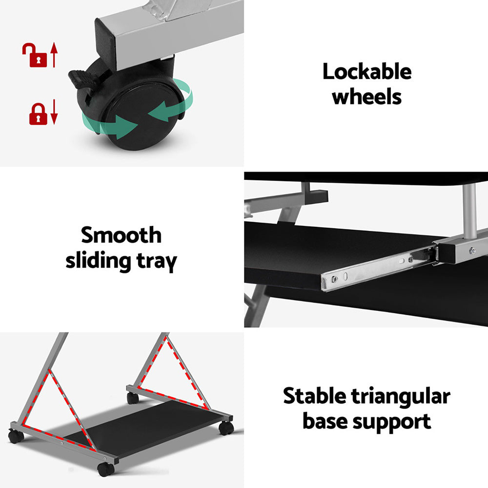 Kairo Computer Desk – Black – Standard