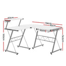 L-Shaped Computer Desk - White