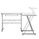 L-Shaped Computer Desk - White