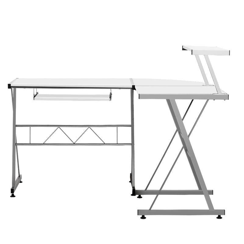 L-Shaped Computer Desk - White