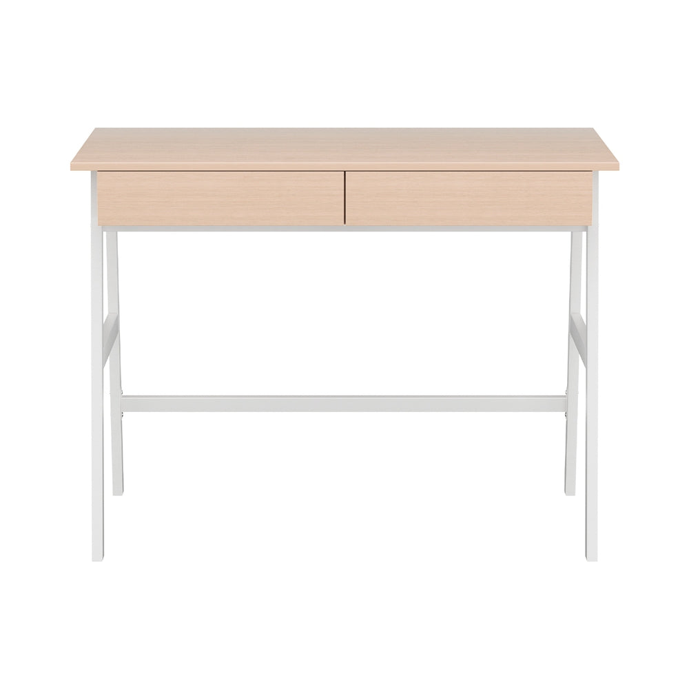 Ashford Computer Desk with Storage – Oak – 100 cm