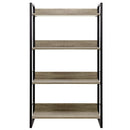 4 Tier Bookshelf - Black and Oak