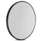 Embellir Wall Mirror Makeup 70cm Home Decor Framed Mirrors Bathroom Round Black