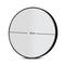 Round Wall Makeup Mirror - 70cm Black