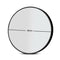 Round Wall Mirror - 80cm - Black