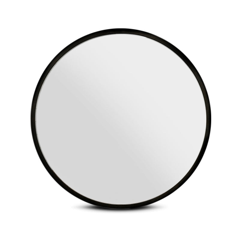 Round Wall Mirror - 80cm - Black