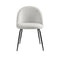 2 x Dining Chairs – Sherpa Boucle White