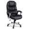 8 Point Leather Massage Office Chair w/Heated Seat - Black