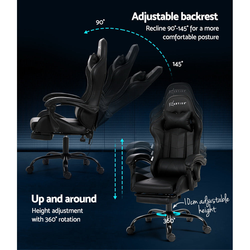 Nova Gaming Office Chair – Black – With Massage