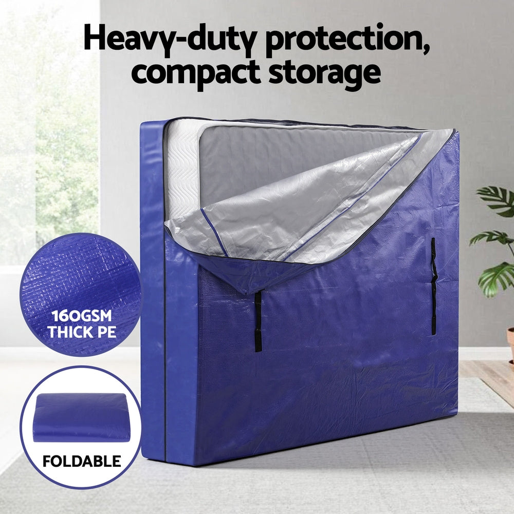 Atirss Mattress Storage Bag – Blue – Queen