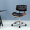 Wooden & Fabric Office Chair - Black