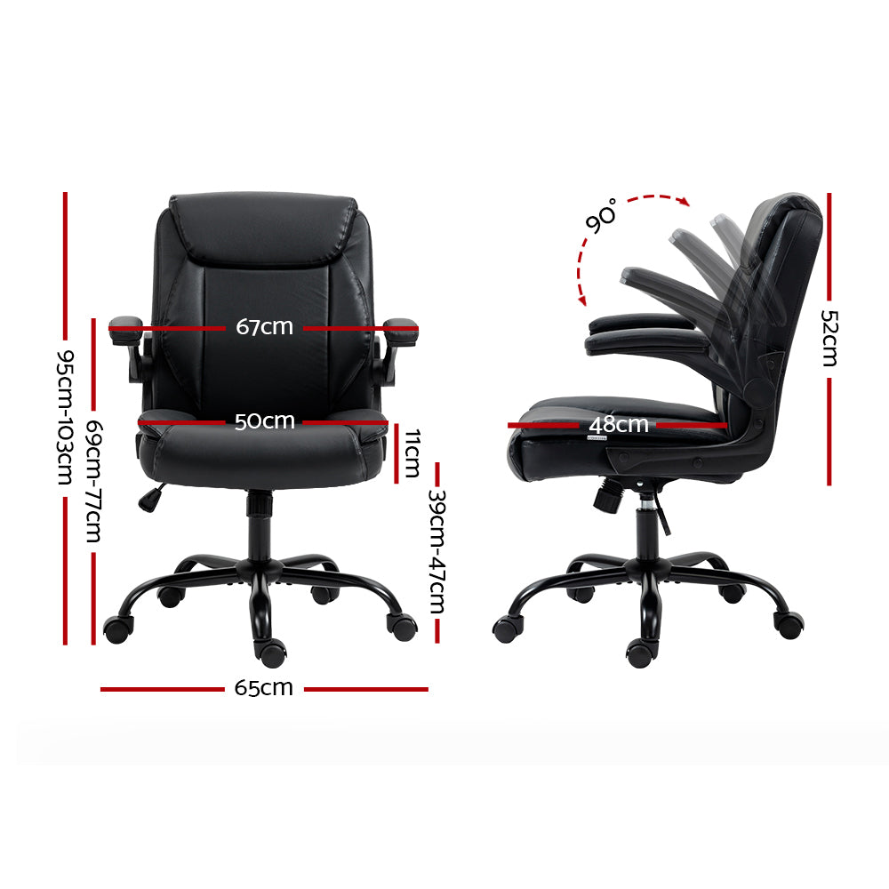 Alderon Mid Back Office Chair – Black