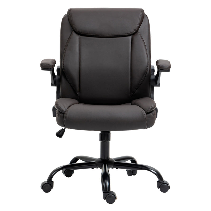Mid Back Office Chair – Brown