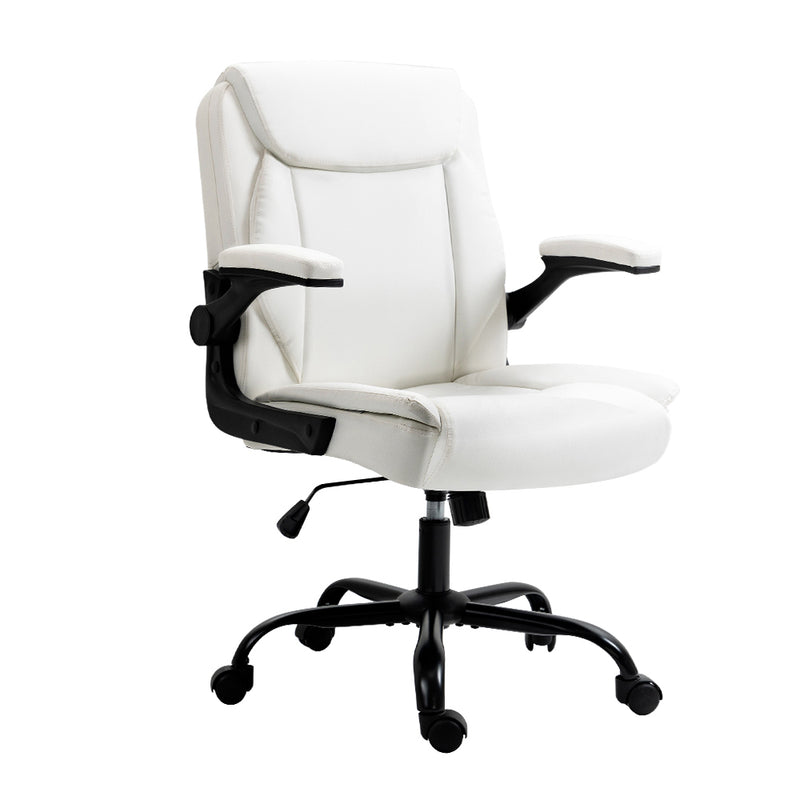 Mid Back Office Chair – White