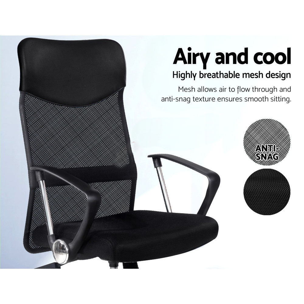 Vertex High Back Mesh Office Chair – Black