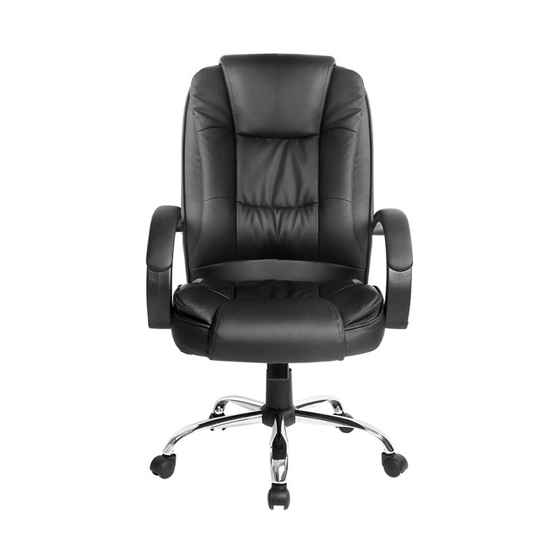 Leather Executive Office Chair - Black