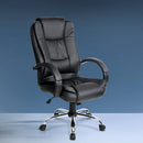 Leather Executive Office Chair - Black